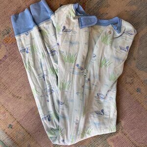 TBBC Blue Mallard Duck Zip Pajamas